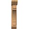 Ekena Millwork Merced Slat Smooth Bracket w/ Offset Brace, Western Red Cedar, 7 1/2"W x 32"D x 40"H BKT0806X32X40MRC06SWR - alternate 3